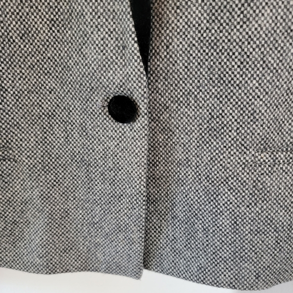 VTG DAVID BENJAMIN Gray Tweed English Western Style Blazer Sz 13/8 Wool Blend - Picture 4 of 12